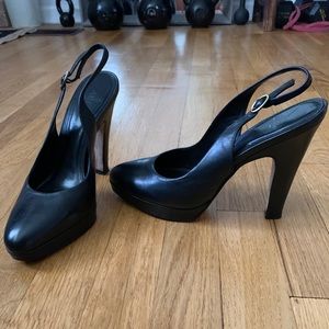 Aldo platform sling back heel